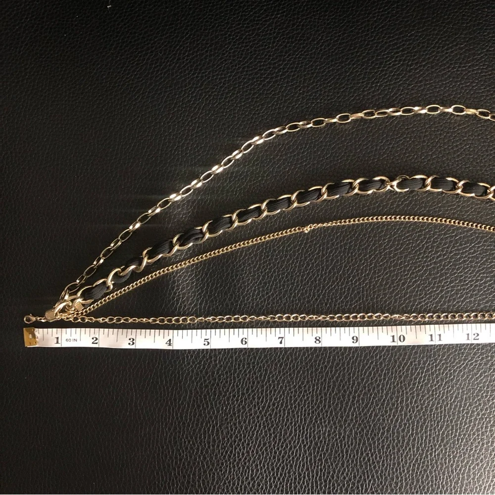 Forever 21 Black & Gold Chain Link Necklace - Picture 9 of 11